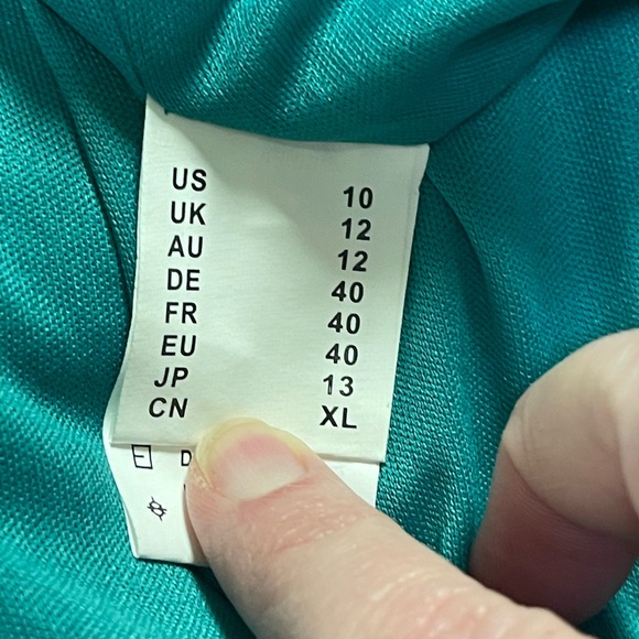 Gorgeous Kate Kasin aqua small sequined formal gown (NWT) - Picture 8 of 9